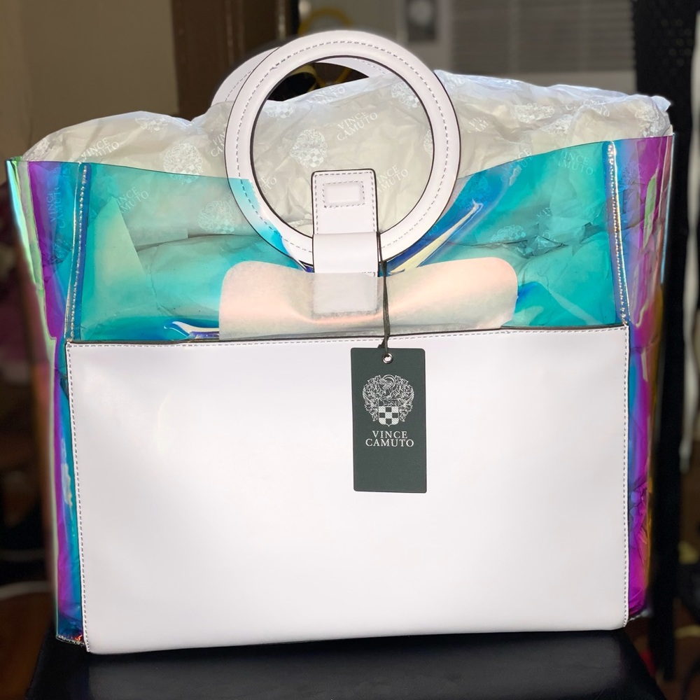 VINCE CAMUTO CLEA – CLEAR TOTE BAG